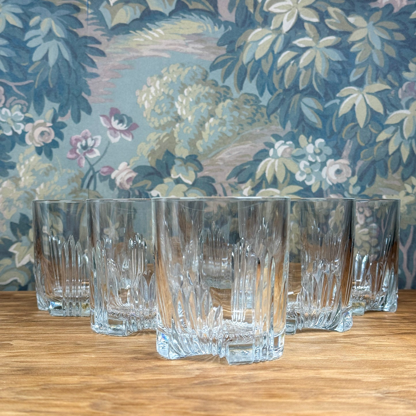 Set of Six Art Deco Whiskey Glasses