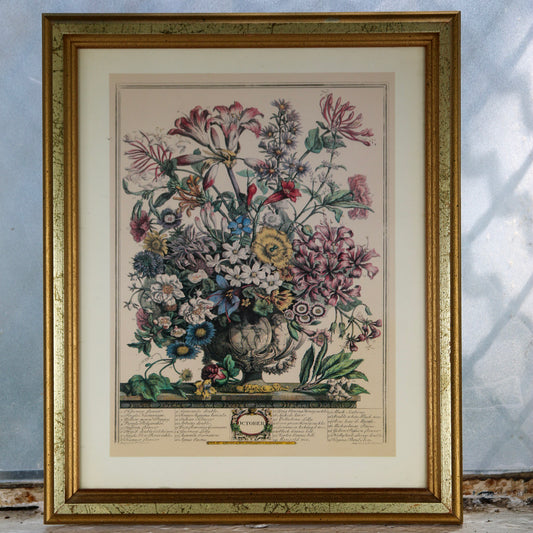 October Floral Print by Robert Furber