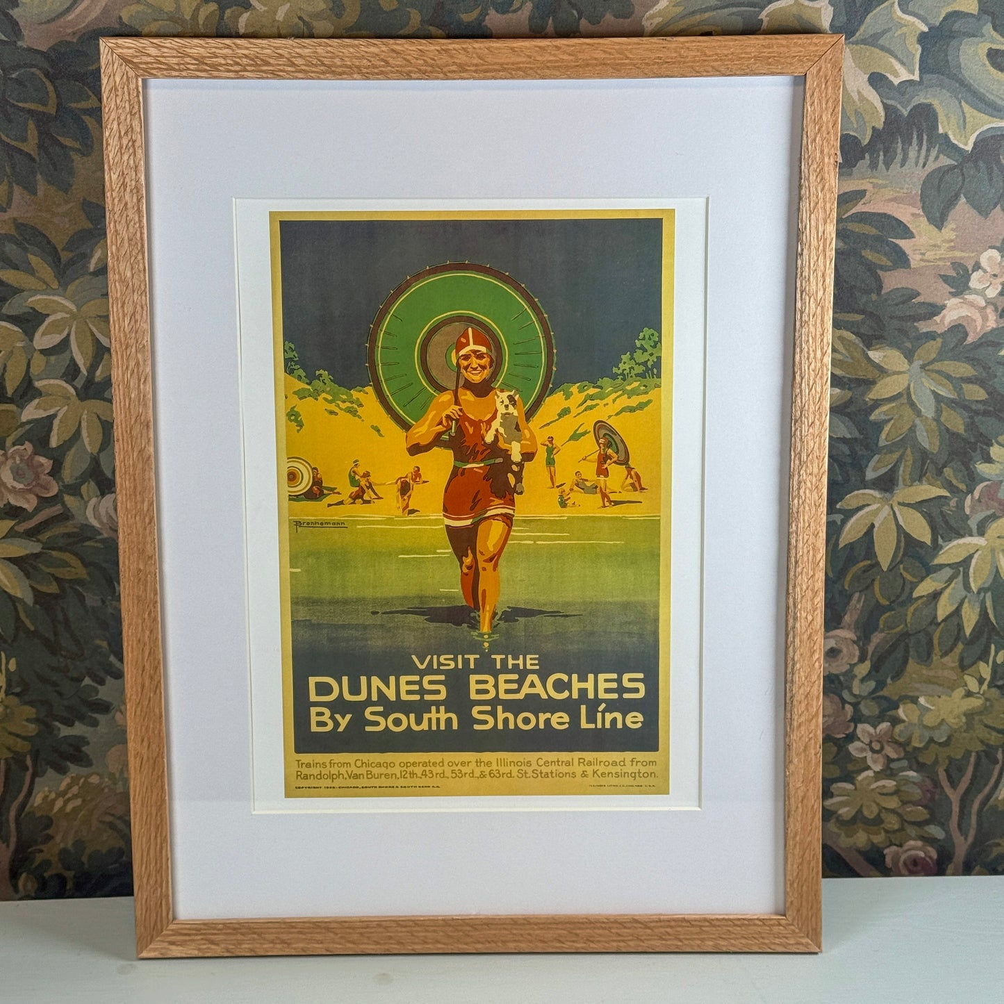 Visit the Dunes Beaches I by South Shore Line Framed Print