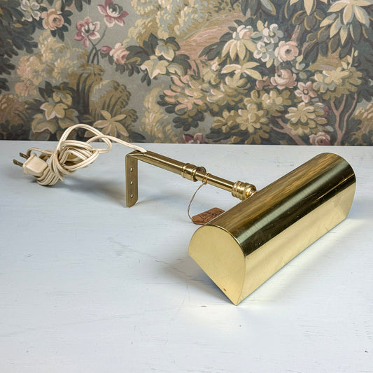 Vintage Brass Plug-In Picture Light