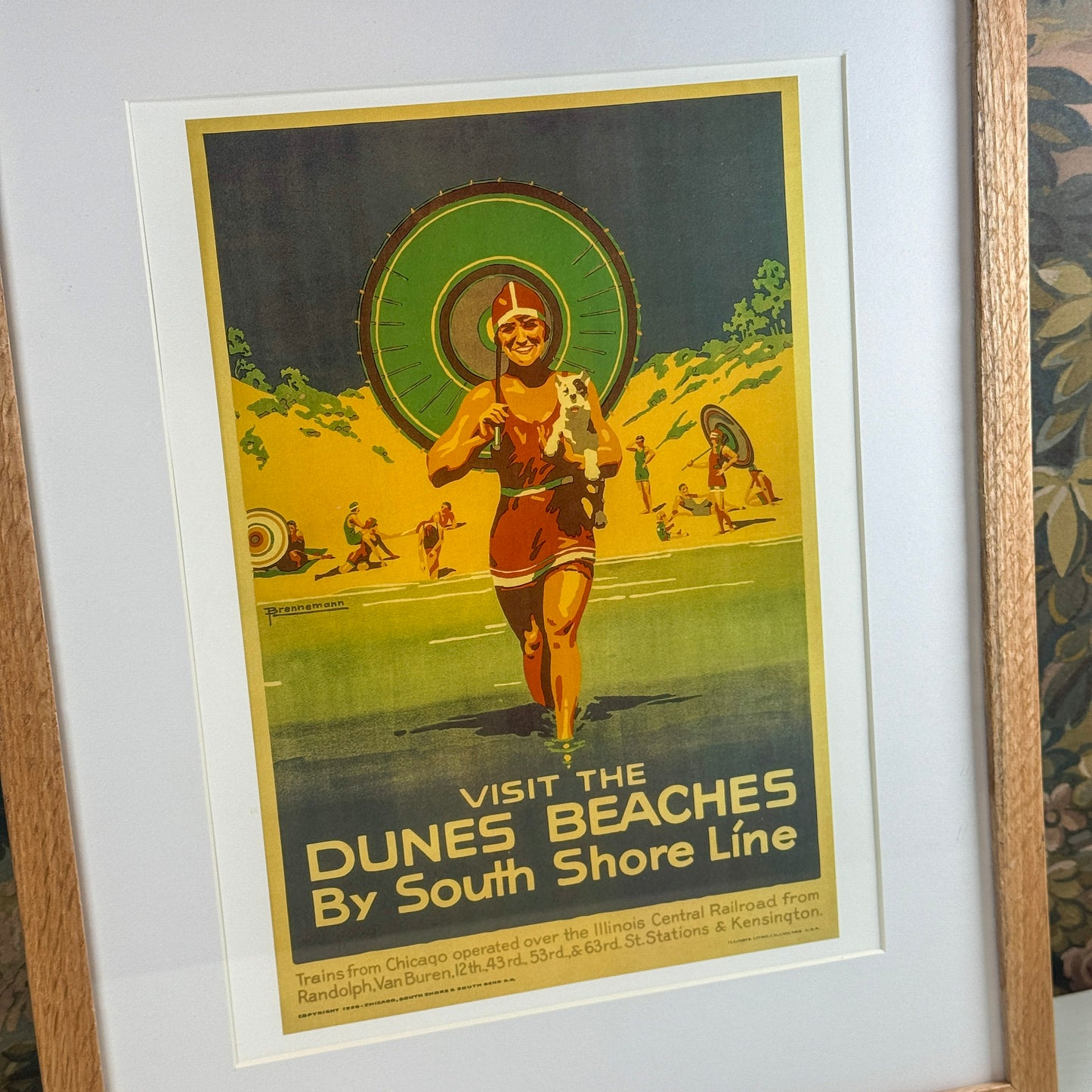 Visit the Dunes Beaches I by South Shore Line Framed Print