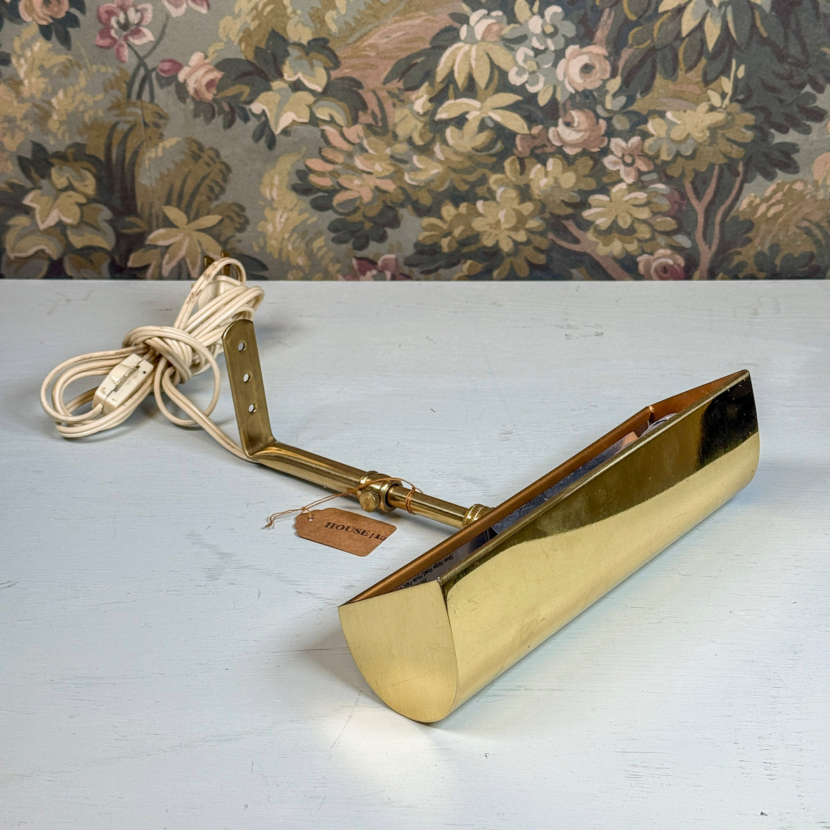 Vintage Brass Plug-In Picture Light