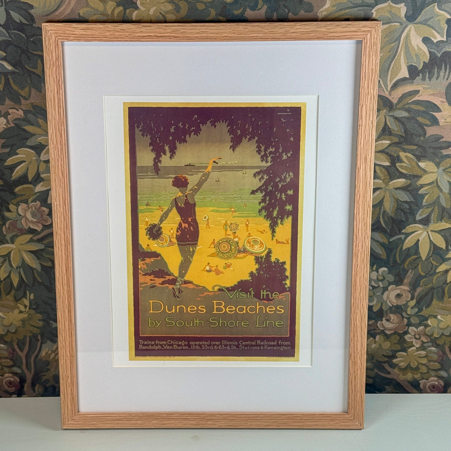 Visit the Dunes Beaches II by South Shore Line Framed Print