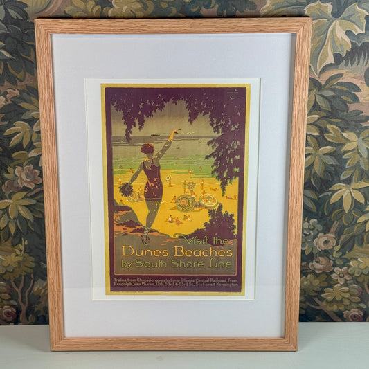 Visit the Dunes Beaches II by South Shore Line Framed Print