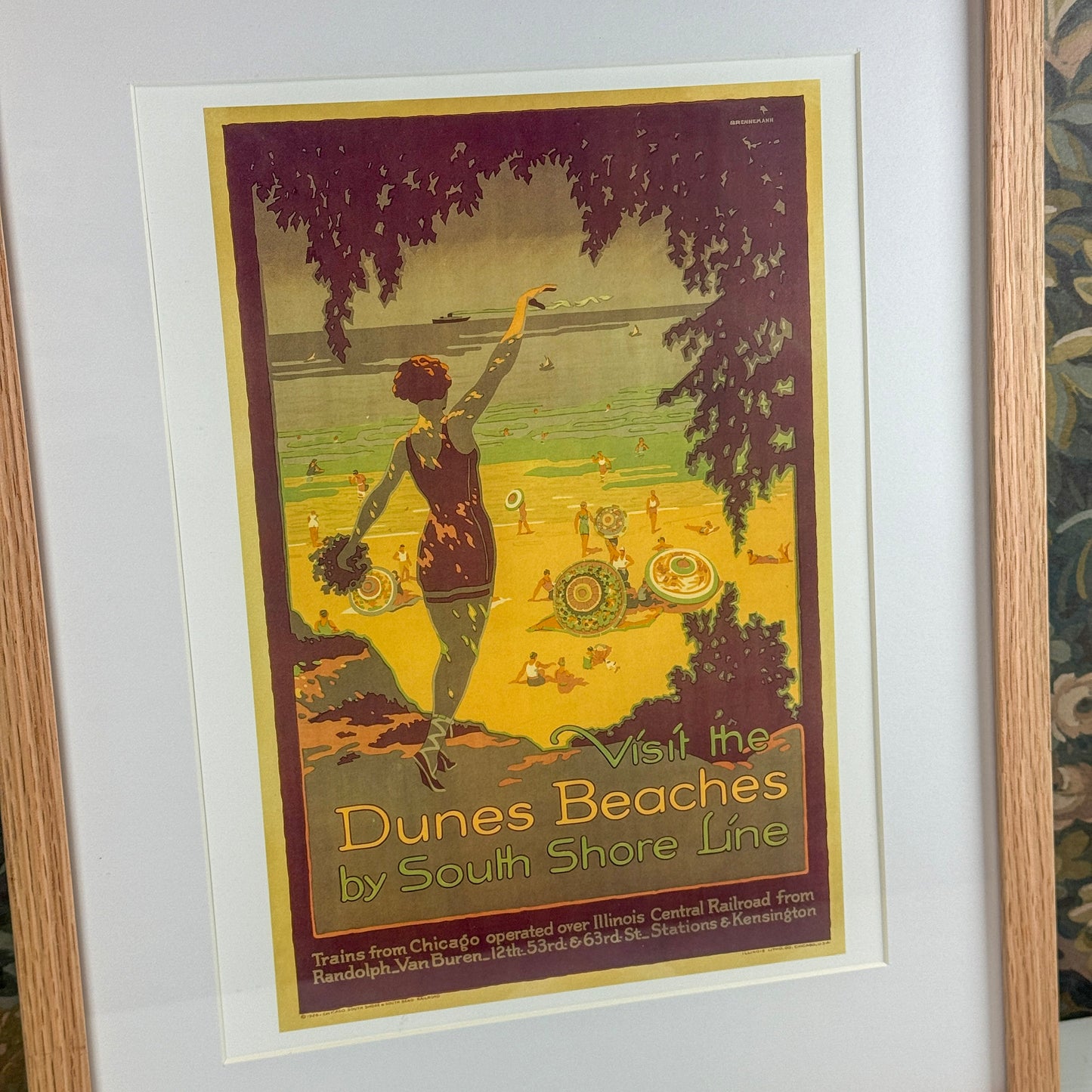 Visit the Dunes Beaches II by South Shore Line Framed Print