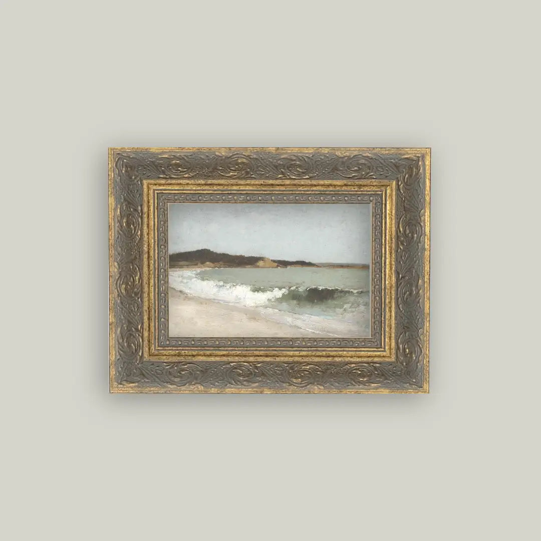 "Beach Landscape" Painting Framed Reproduction
