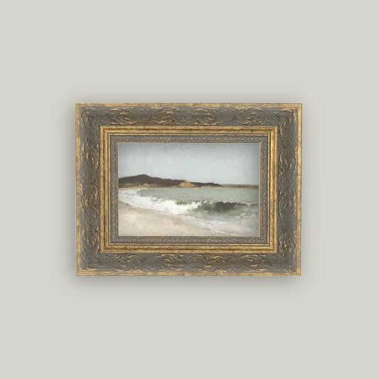 "Beach Landscape" Painting Framed Reproduction