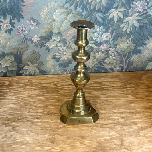 Single Brass Candlestick, 9.75"