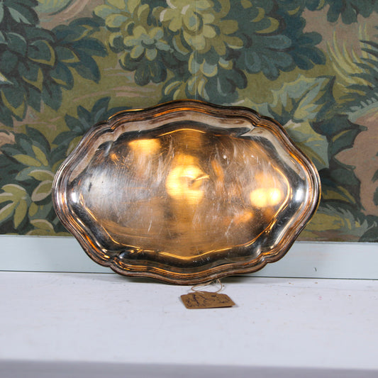 Silver Scalloped Tray