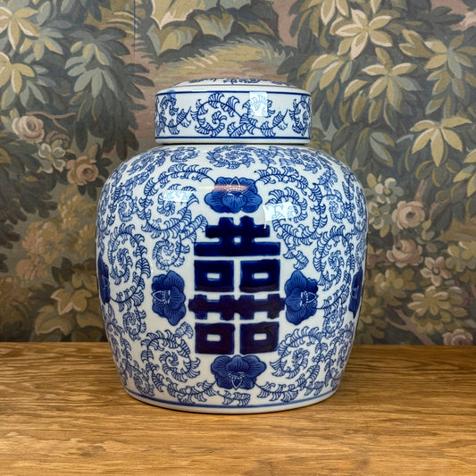 Double Happiness Porcelain Jar