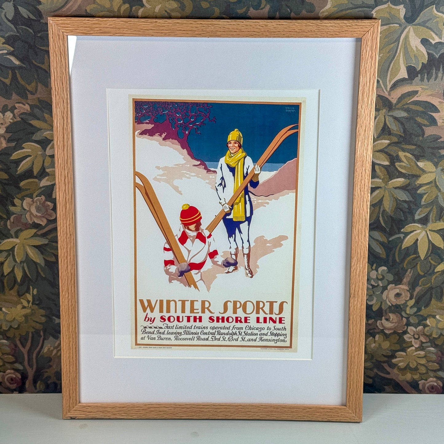 Winter Sports by South Shore Line Framed Print