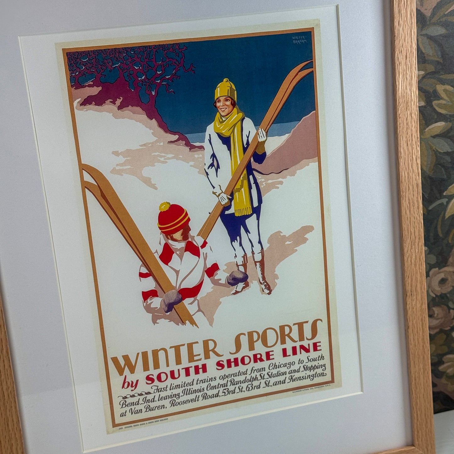 Winter Sports by South Shore Line Framed Print