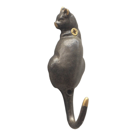 Pewter Cat Hook