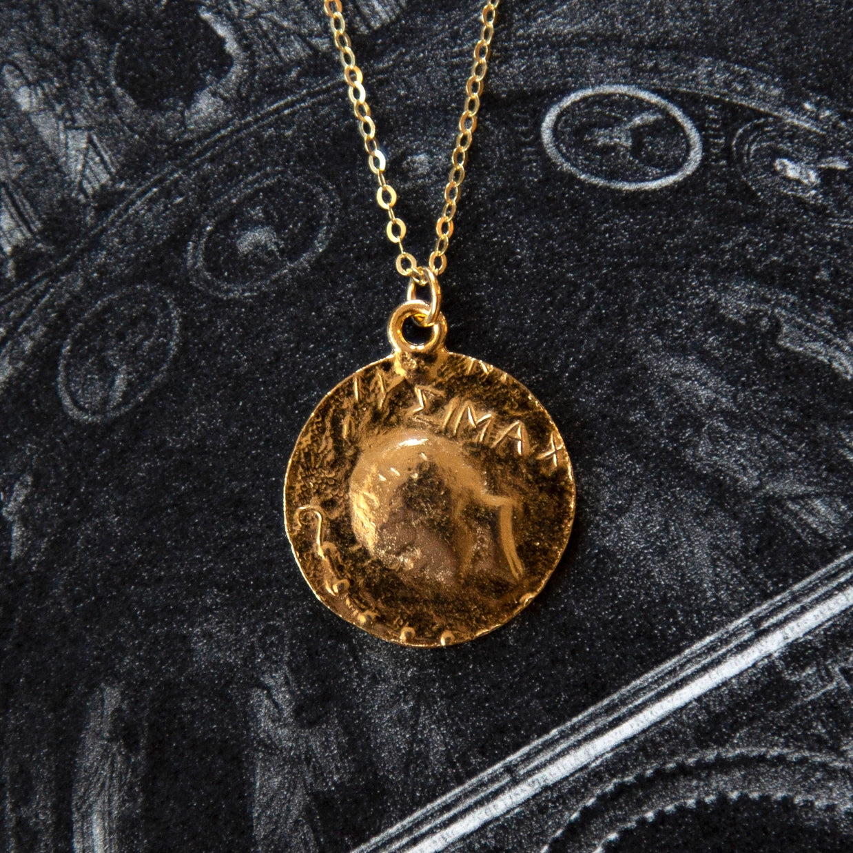 Vintage Gold Coin Necklace