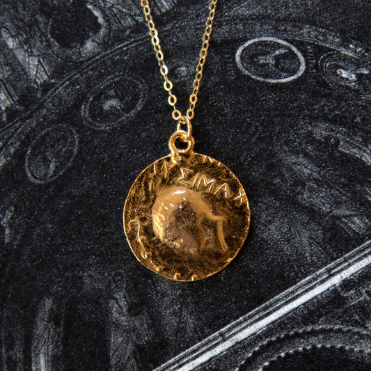 Vintage Gold Coin Necklace