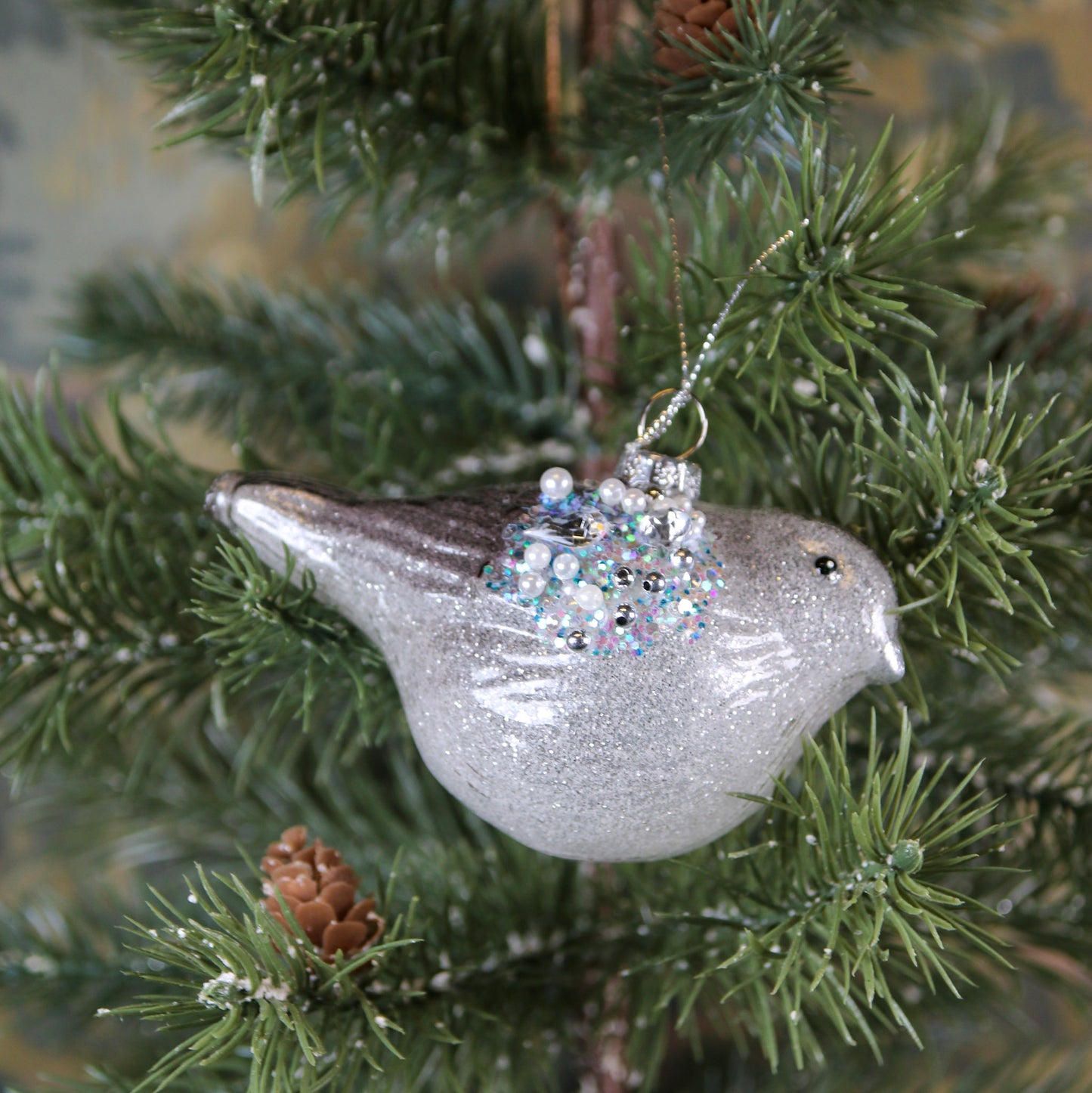 Glass Bird Ornament