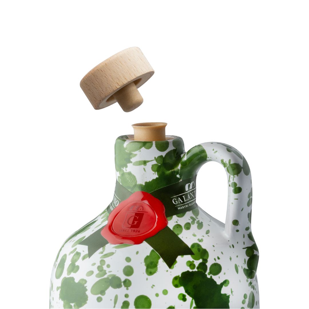 Extra Virgin Olive Oil in Italian Ceramic Jug