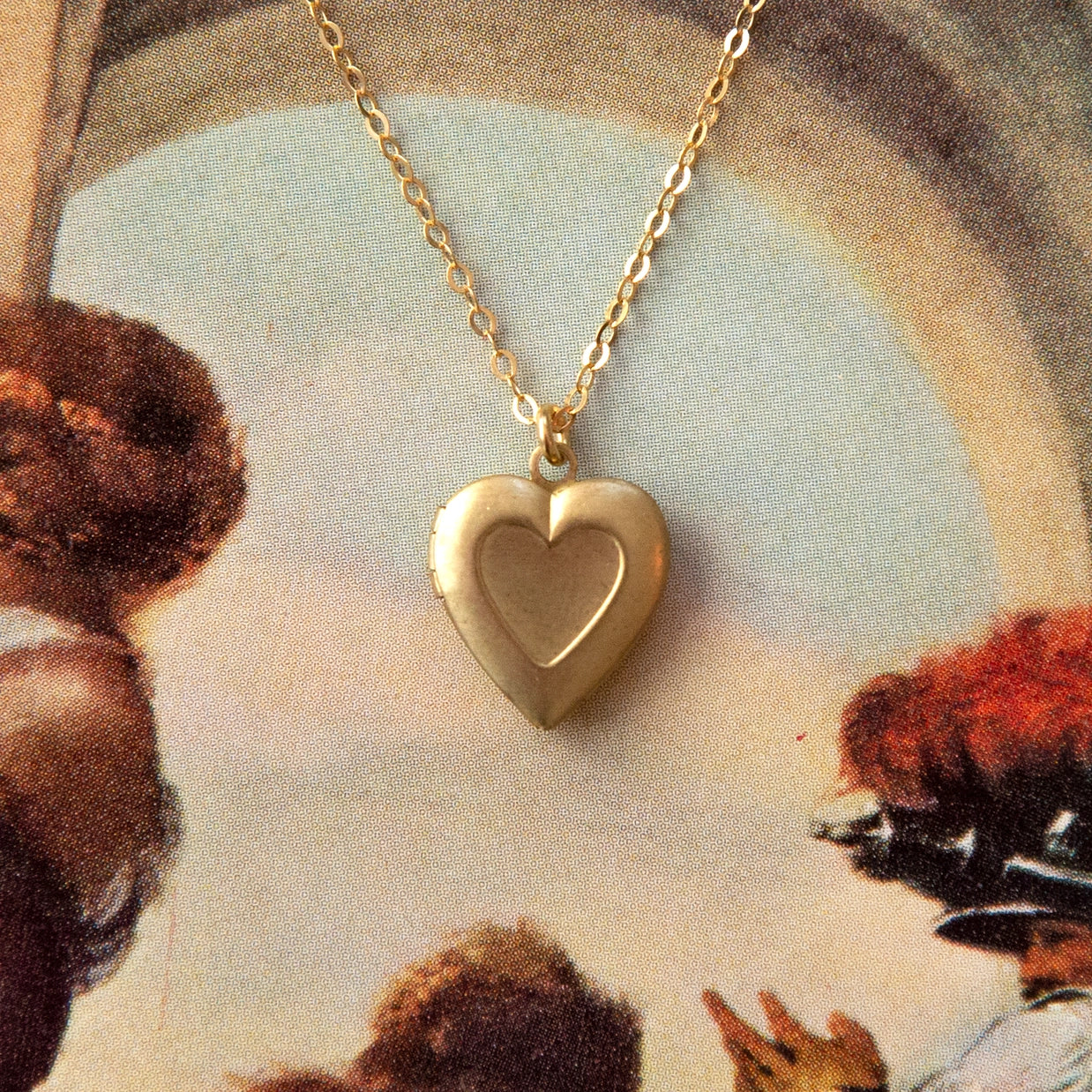 Vintage Mini Heart Locket