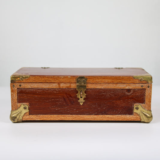 Antique Wood and Brass Box