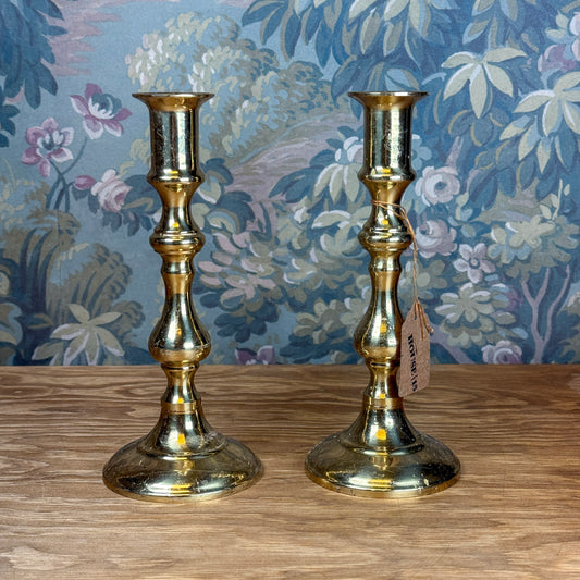 7.5" Pair of Brass Candlesticks