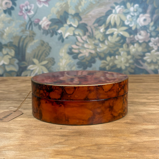 Faux Tortoiseshell Lacquered Box
