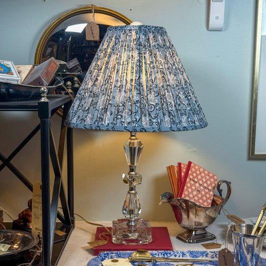 Crystal Lamp with Custom Shade