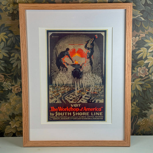 The Workshop of America by South Shore Line Framed Print