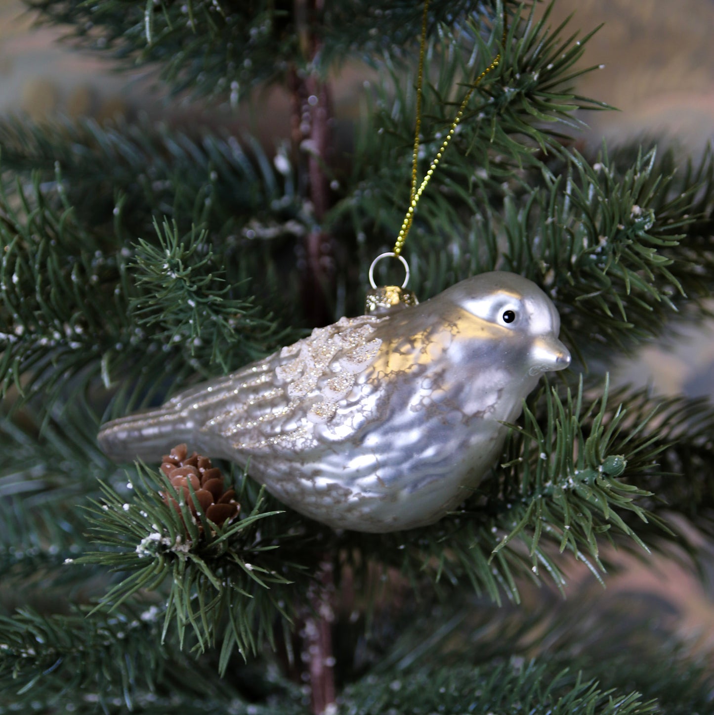 Glass Bird Ornament