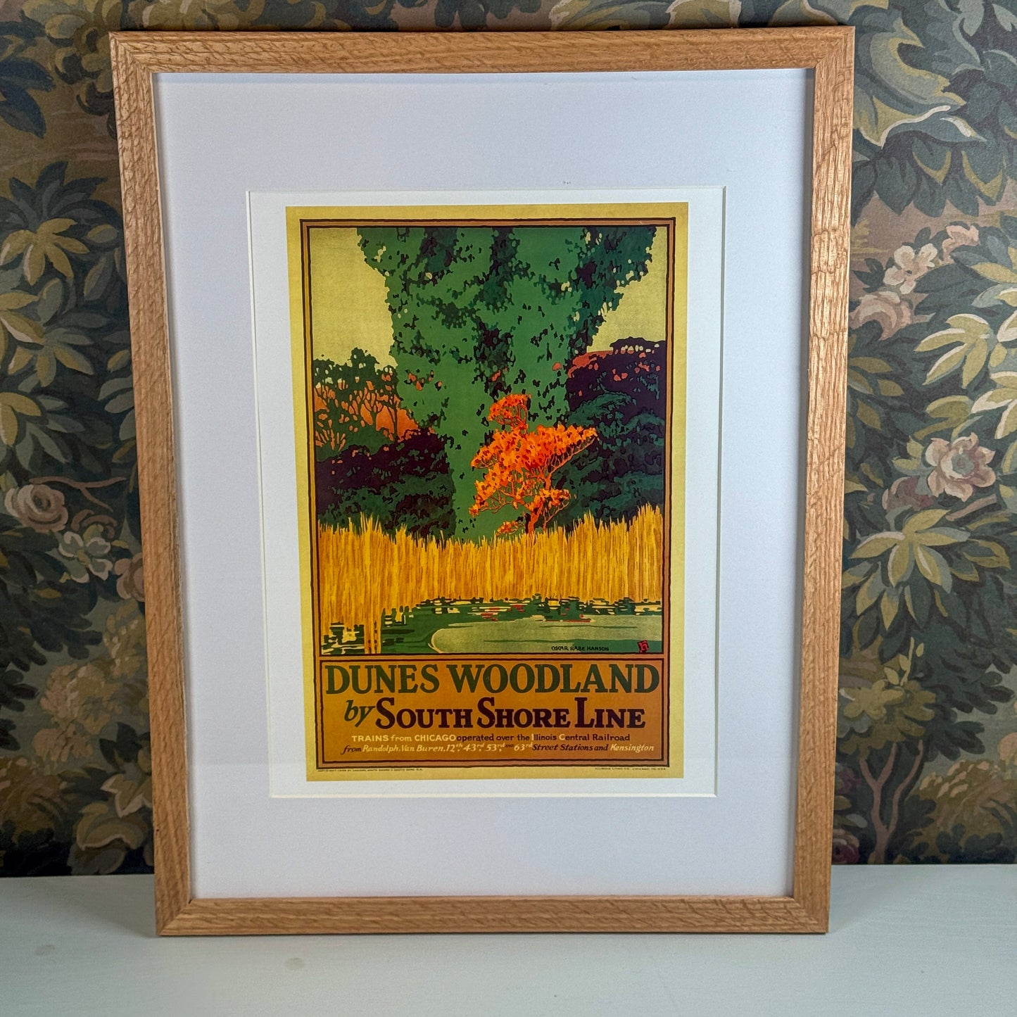 Dunes Woodland by South Shore Line Framed Print