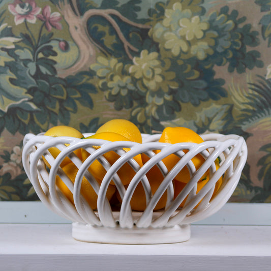Ceramic Basketweave Bowl