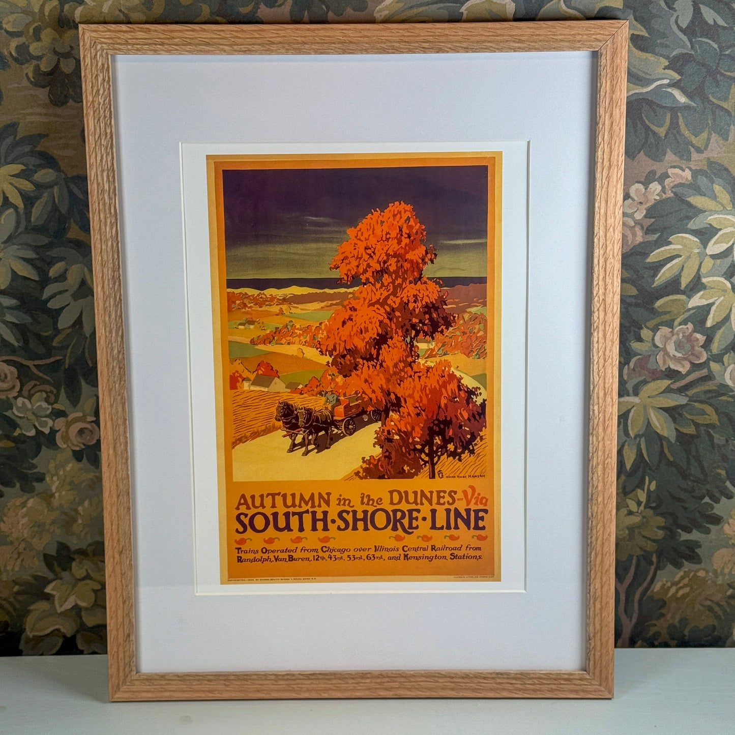 Autumn in the Dunes I by South Shore Line Framed Print