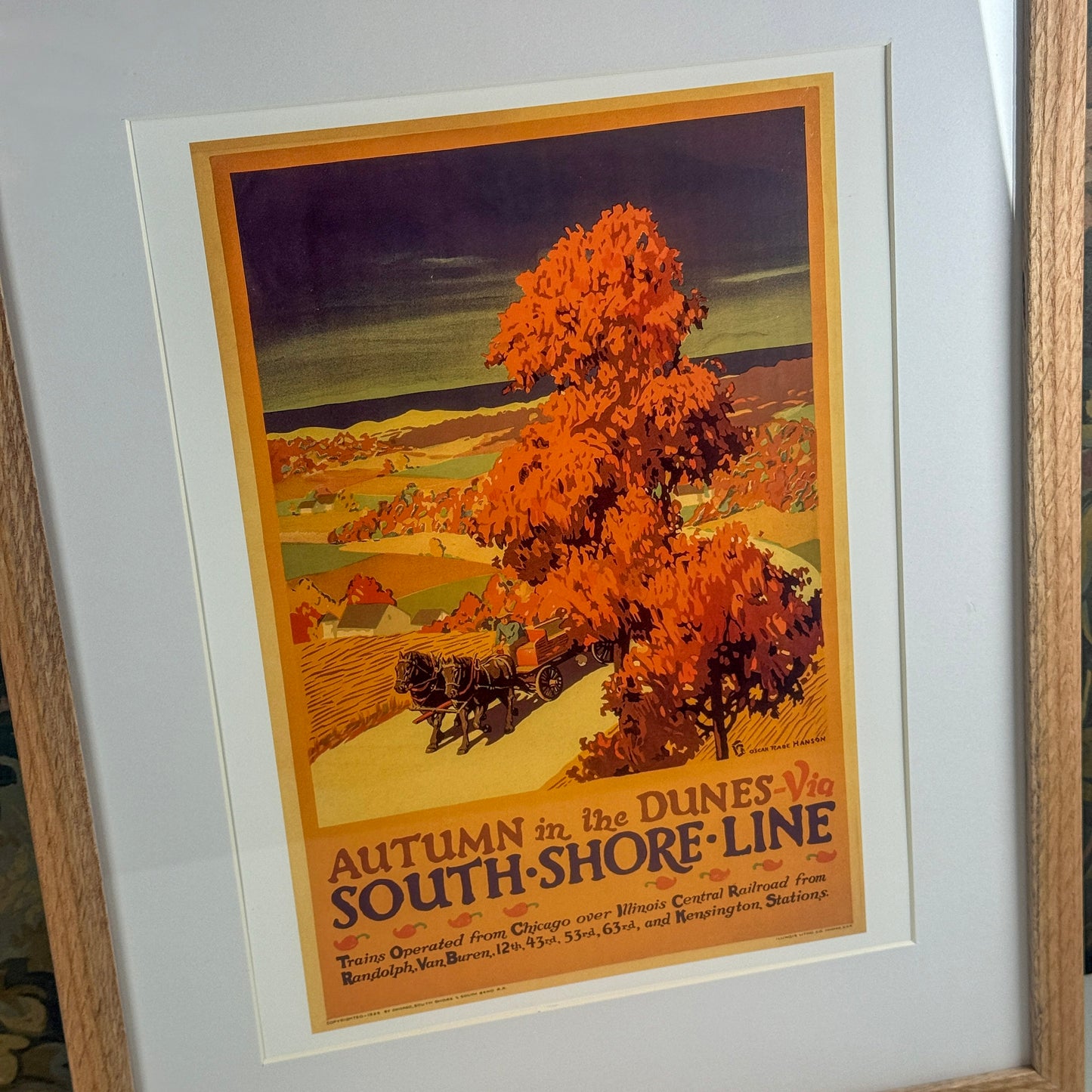 Autumn in the Dunes I by South Shore Line Framed Print