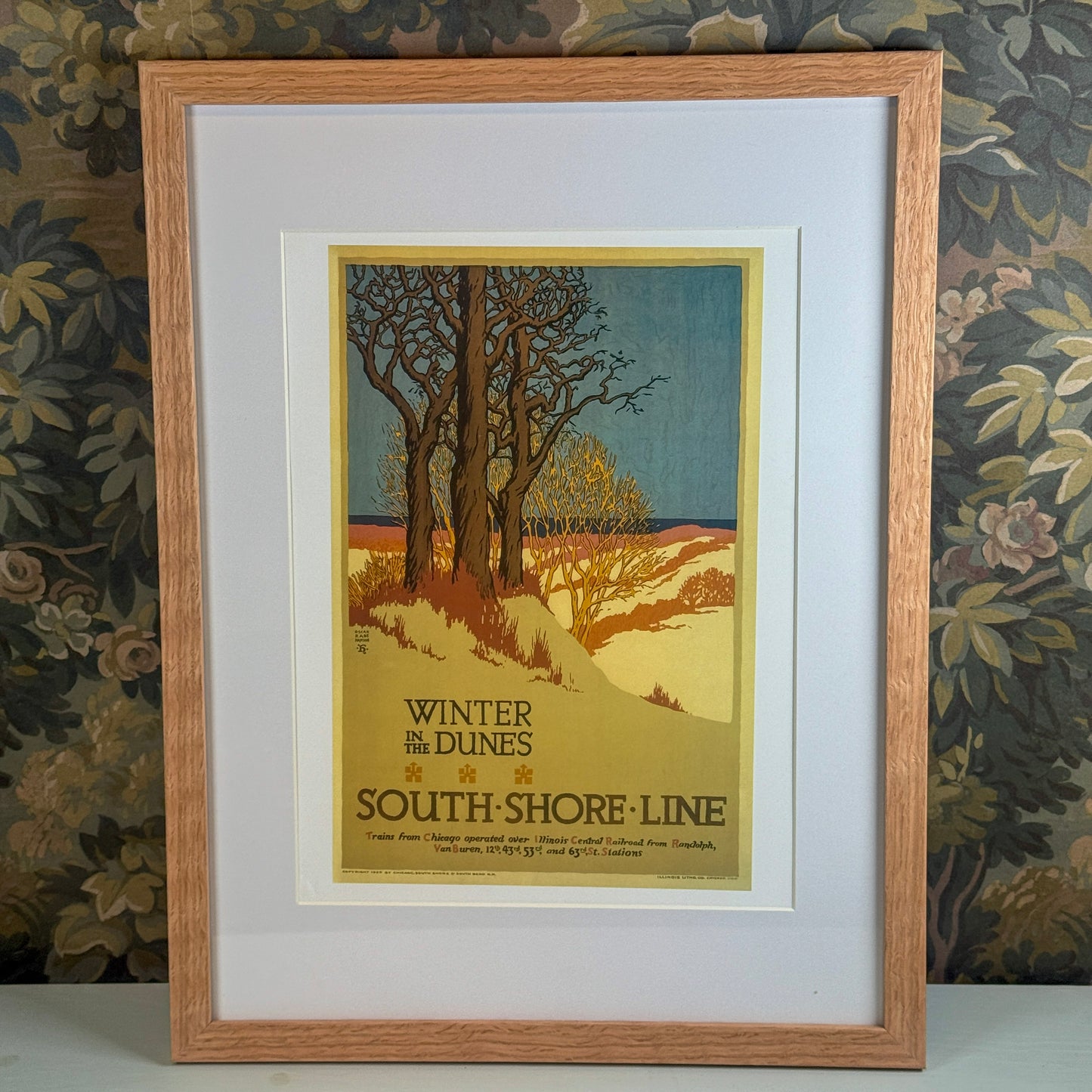 Winter in the Dunes I by South Shore Line Framed Print