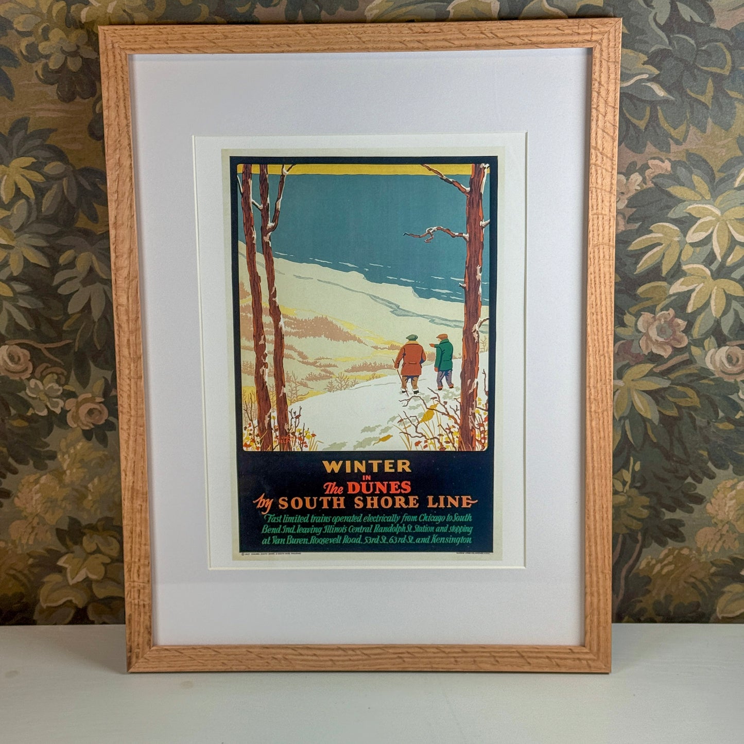 Winter in the Dunes II by South Shore Line Framed Print
