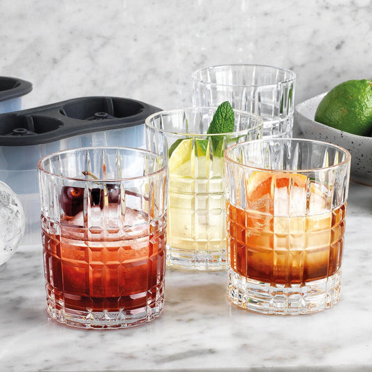 Crystal Double Old Fashion Glasses