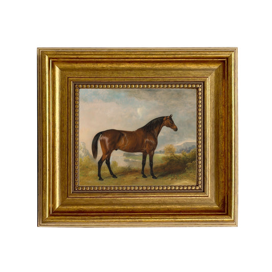 A Bay Hunter Framed Oil Painting Print On Canvas