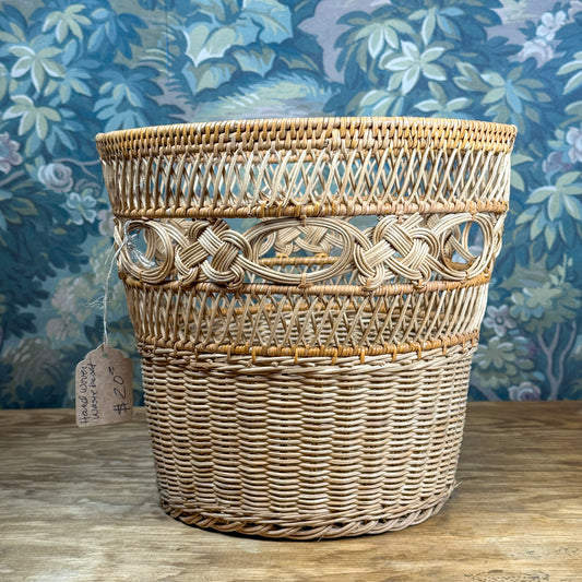 Hand Woven Waste Basket