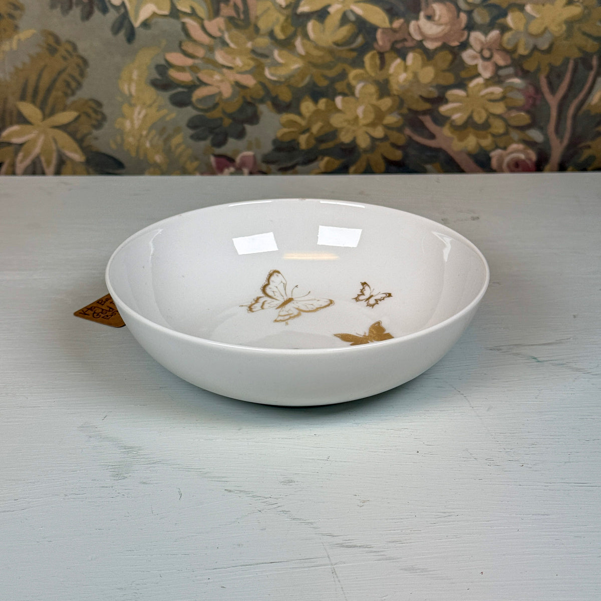 Vintage Bavarian Gold Butterfly Bowl