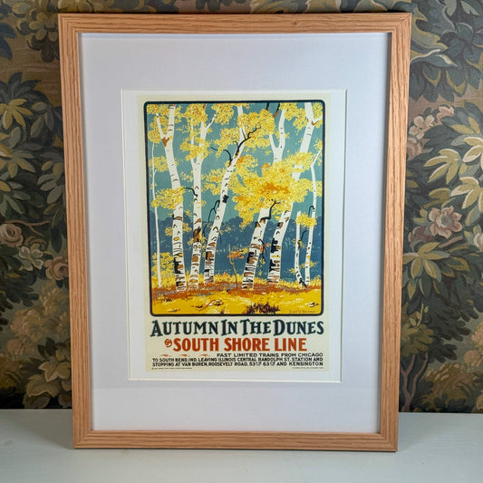 Autumn in the Dunes II by South Shore Line Framed Print