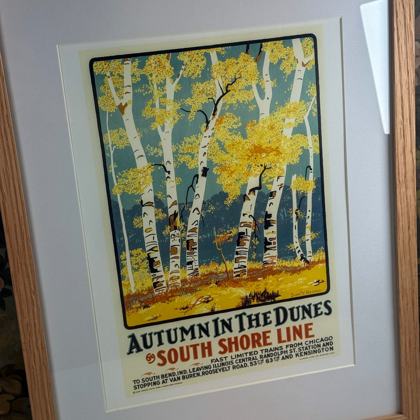 Autumn in the Dunes II by South Shore Line Framed Print