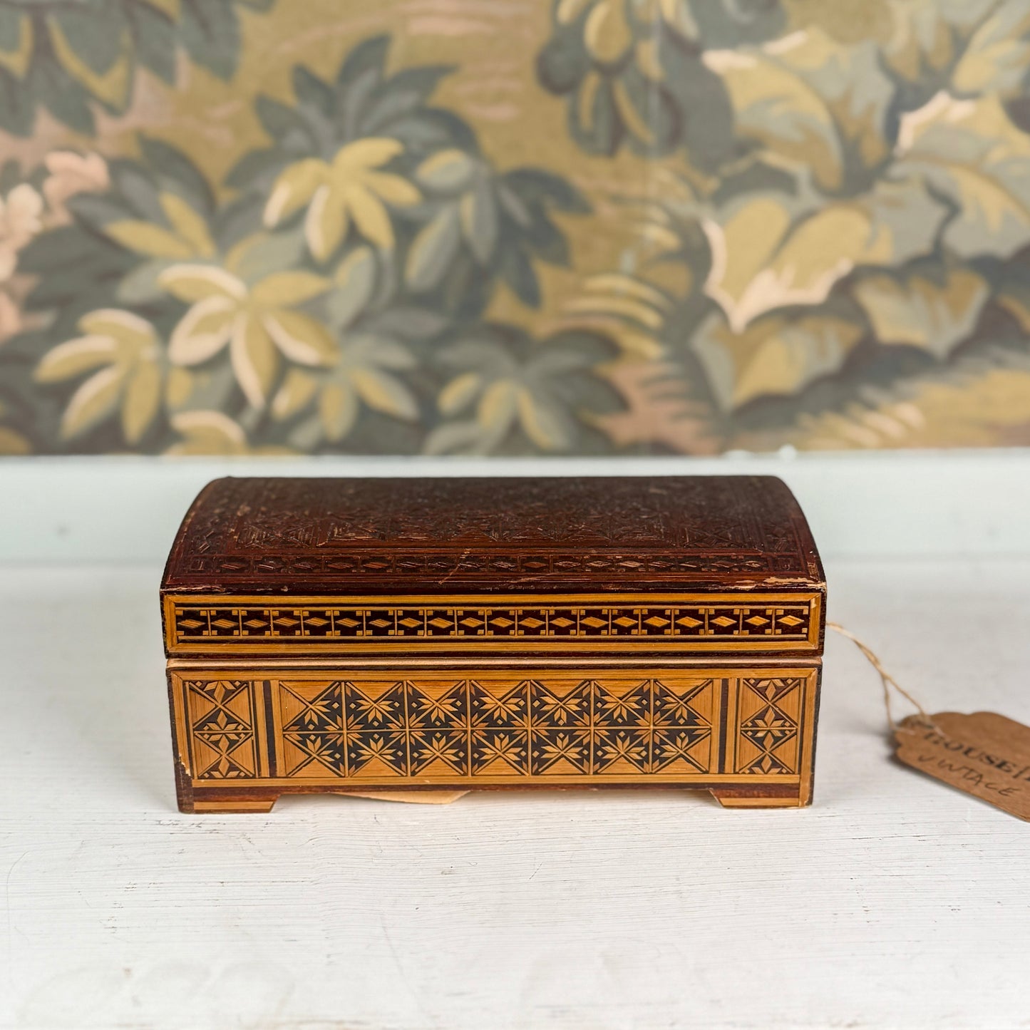 Hand Carved Trinket Box