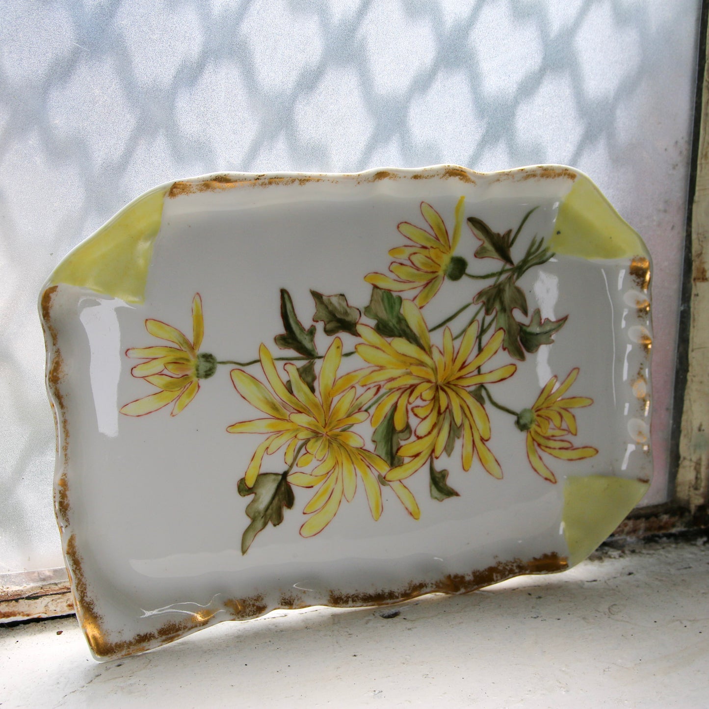 Yellow Limoges French Porcelain Platter