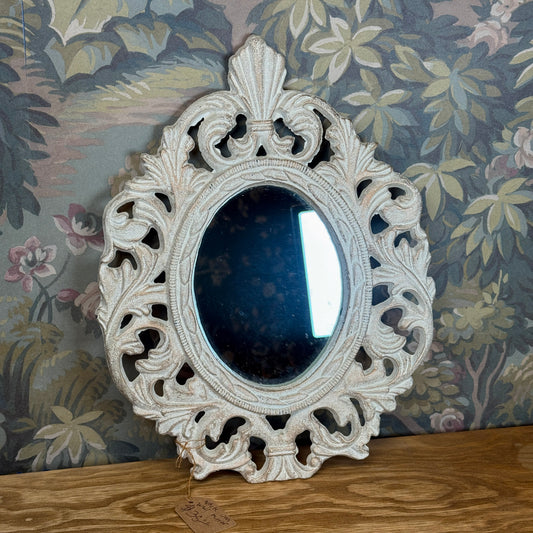 White Iron Wall Mirror