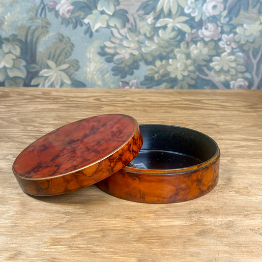 Faux Tortoiseshell Lacquered Box