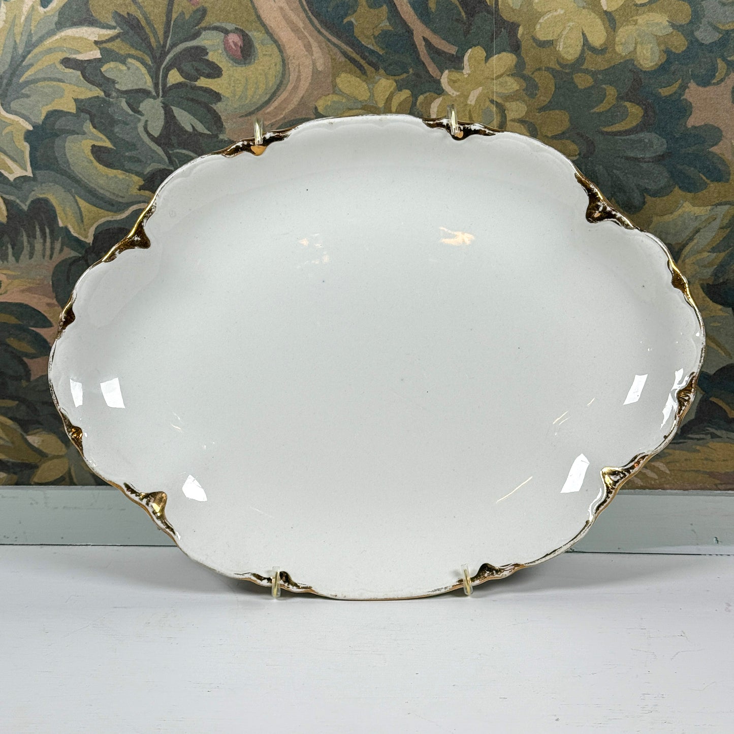 Vintage Gold Oval Platter