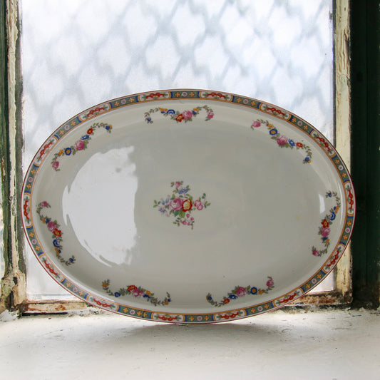 Large Minton Vintage Rose Oval Platter