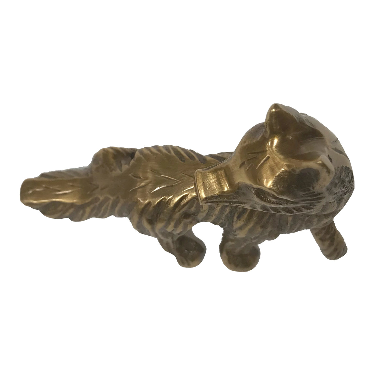 Brass Sly Fox Paperweight