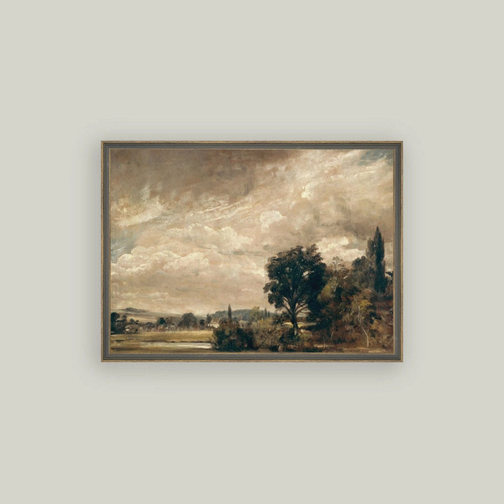 "The Fisher's House" Painting Framed Reproduction