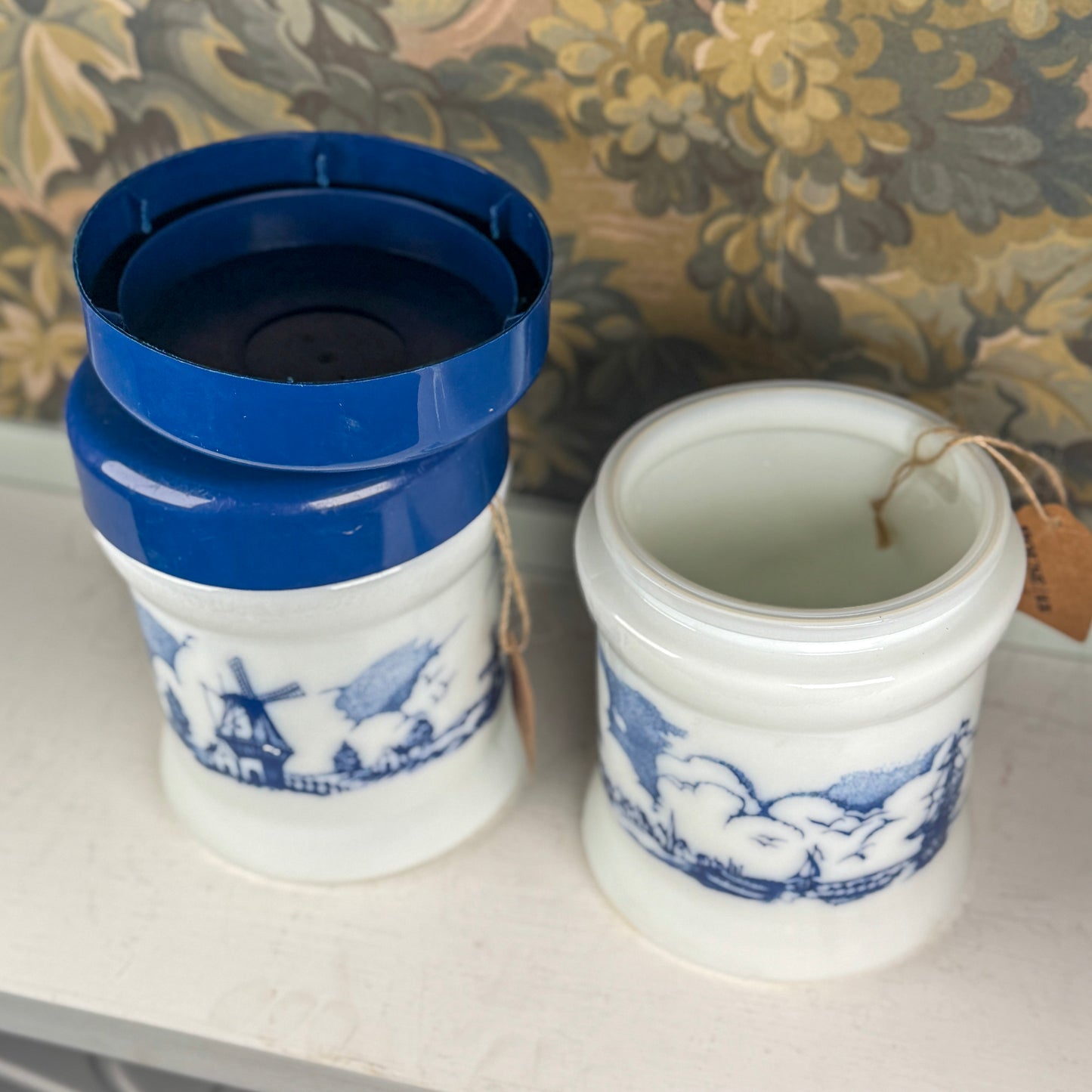 Dutch Milk Glass Jar