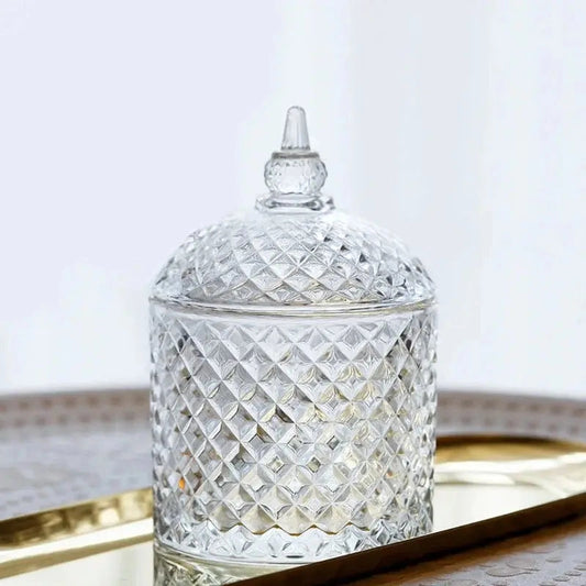 Crystal Glass Storage Jar